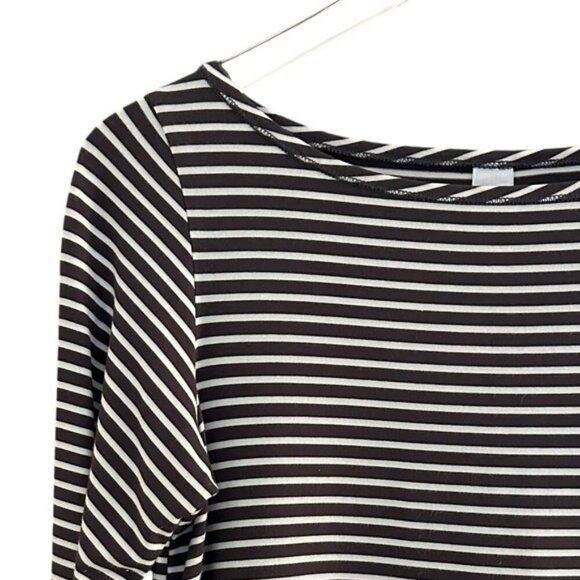 Yala | Gray And White Stripe Shift Dress Size Small - Picture 2 of 7